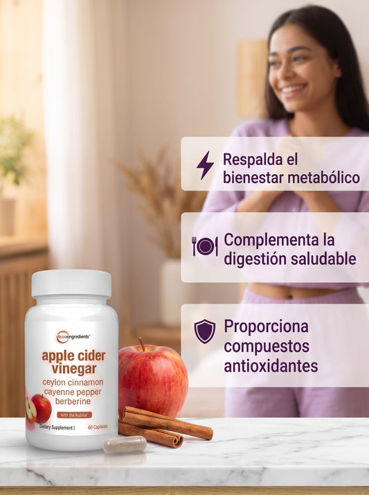 Vinagre de Manzana – Sin Hinchazón ni Antojos